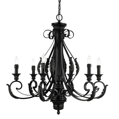 Livex Lighting Valencia 6 Light 35" Wide Taper Candle Style Chandelier