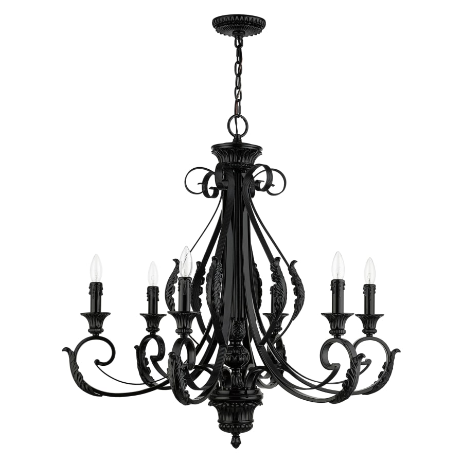 Livex Lighting Valencia 6 Light 35" Wide Taper Candle Style Chandelier