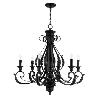 Livex Lighting Valencia 6 Light 35" Wide Taper Candle Style Chandelier