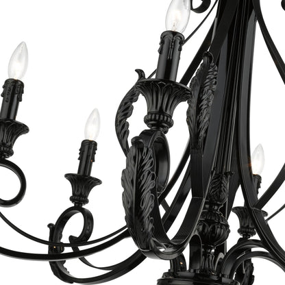 Livex Lighting Valencia 6 Light 35" Wide Taper Candle Style Chandelier