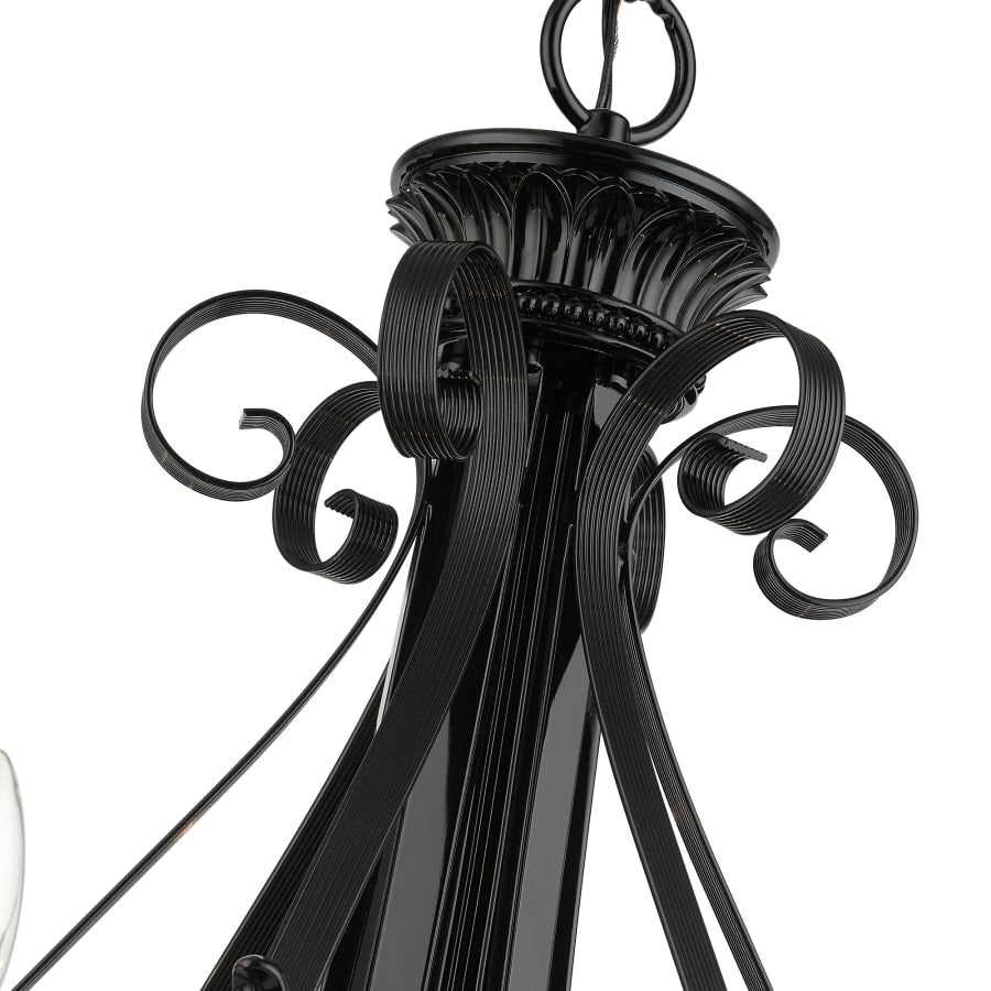 Livex Lighting Valencia 6 Light 35" Wide Taper Candle Style Chandelier