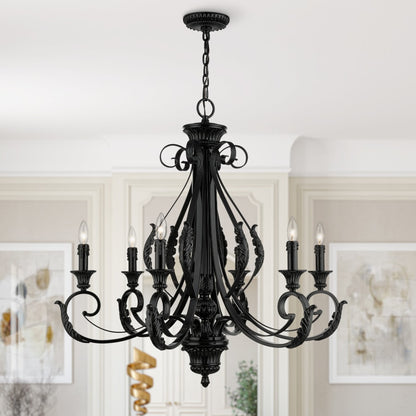 Livex Lighting Valencia 6 Light 35" Wide Taper Candle Style Chandelier