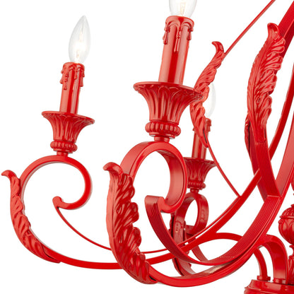 Livex Lighting Valencia 6 Light 35" Wide Taper Candle Style Chandelier