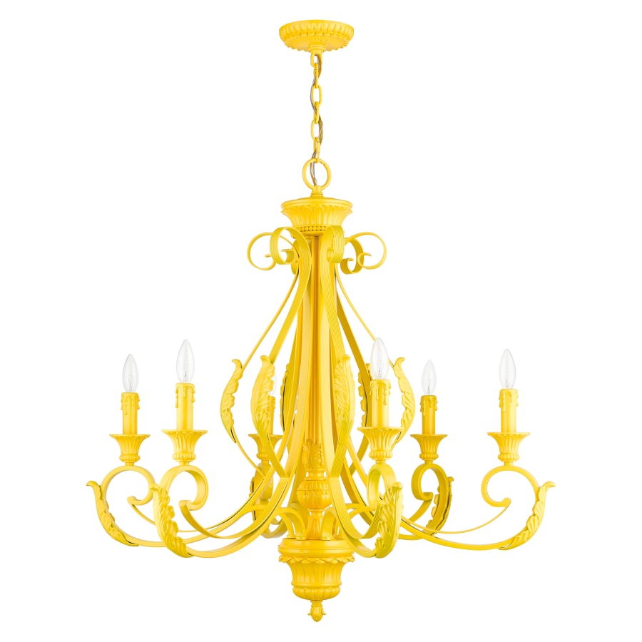 Livex Lighting Valencia 6 Light 35" Wide Taper Candle Style Chandelier