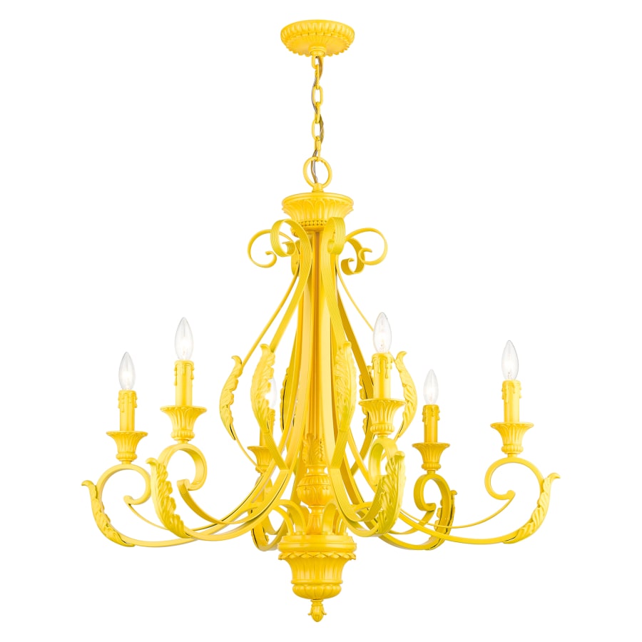 Livex Lighting Valencia 6 Light 35" Wide Taper Candle Style Chandelier