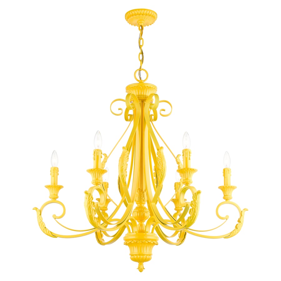 Livex Lighting Valencia 6 Light 35" Wide Taper Candle Style Chandelier