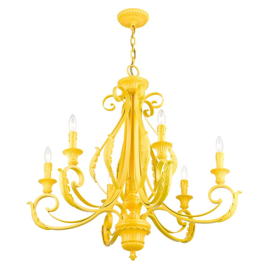 Livex Lighting Valencia 6 Light 35" Wide Taper Candle Style Chandelier