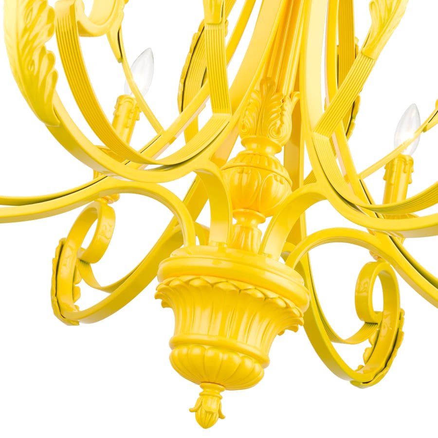 Livex Lighting Valencia 6 Light 35" Wide Taper Candle Style Chandelier