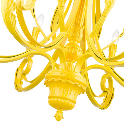Livex Lighting Valencia 6 Light 35" Wide Taper Candle Style Chandelier
