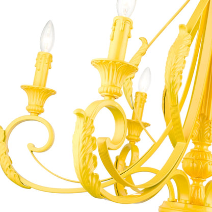 Livex Lighting Valencia 6 Light 35" Wide Taper Candle Style Chandelier