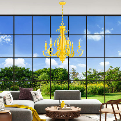 Livex Lighting Valencia 6 Light 35" Wide Taper Candle Style Chandelier