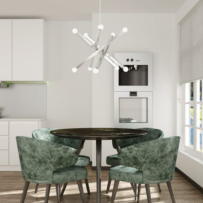 Livex Lighting Solna 10 Light 34" Wide Abstract Sputnik Chandelier