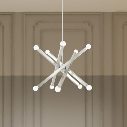 Livex Lighting Solna 10 Light 34" Wide Abstract Sputnik Chandelier