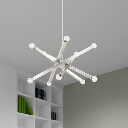Livex Lighting Solna 10 Light 34" Wide Abstract Sputnik Chandelier