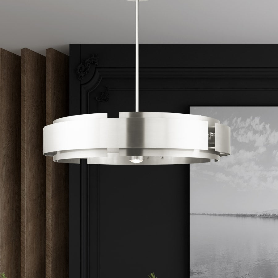 Livex Lighting Varick 7 Light 34" Wide Drum Chandelier