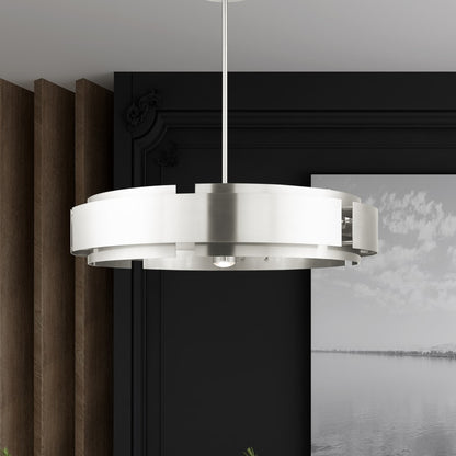Livex Lighting Varick 7 Light 34" Wide Drum Chandelier