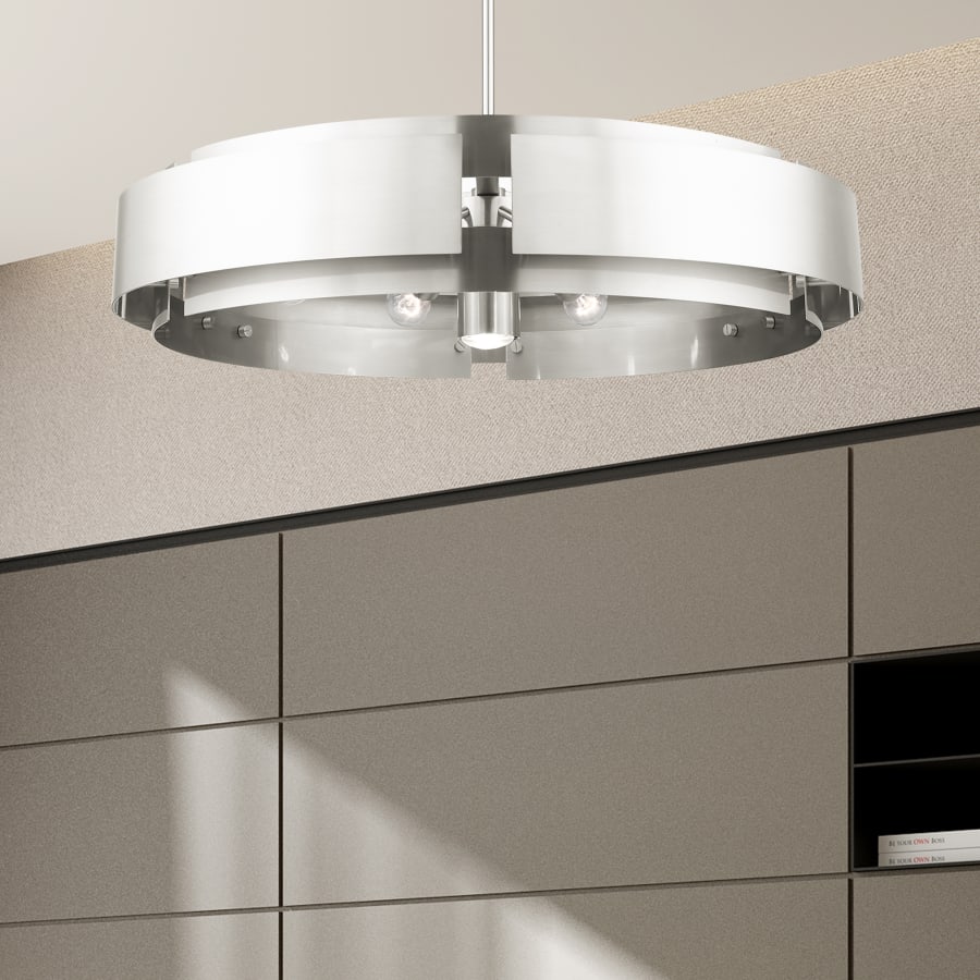 Livex Lighting Varick 7 Light 34" Wide Drum Chandelier