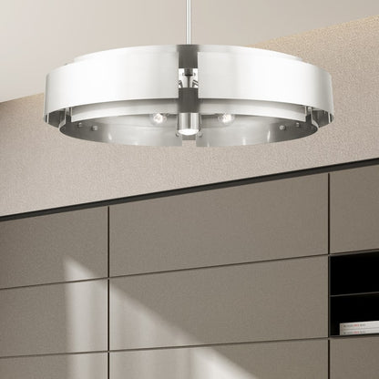 Livex Lighting Varick 7 Light 34" Wide Drum Chandelier