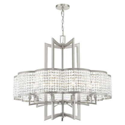 Livex Lighting Grammercy 10 Light 1 Tier Crystal Chandelier