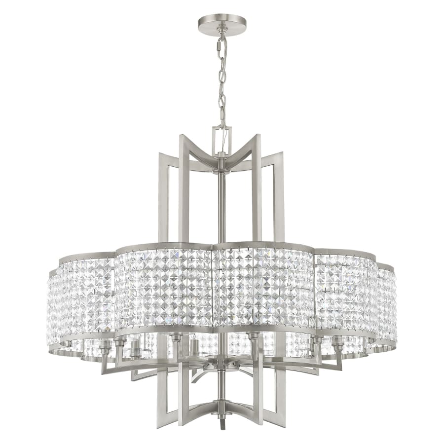 Livex Lighting Grammercy 10 Light 1 Tier Crystal Chandelier
