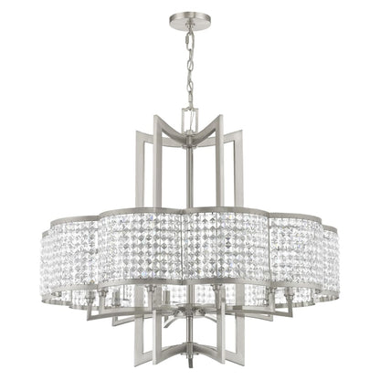 Livex Lighting Grammercy 10 Light 1 Tier Crystal Chandelier