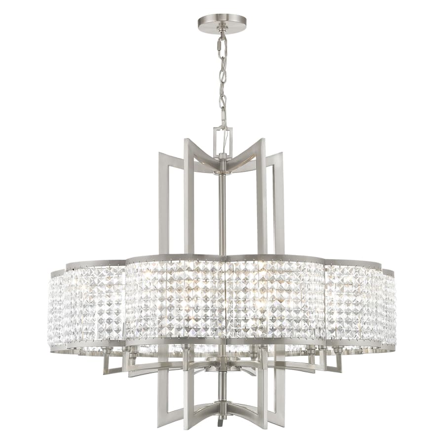 Livex Lighting Grammercy 10 Light 1 Tier Crystal Chandelier