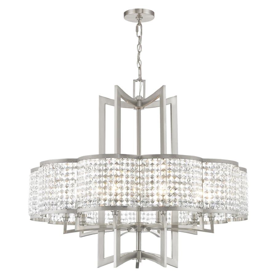 Livex Lighting Grammercy 10 Light 1 Tier Crystal Chandelier