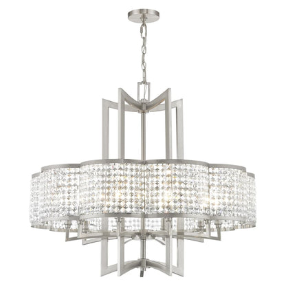 Livex Lighting Grammercy 10 Light 1 Tier Crystal Chandelier