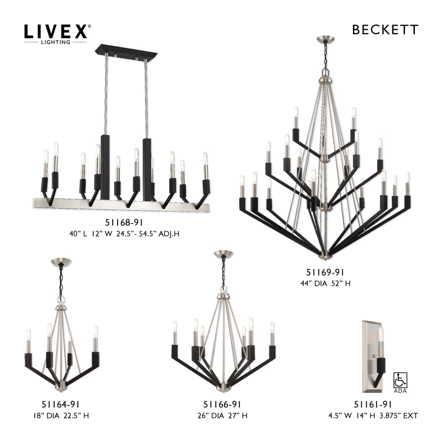 Livex Lighting Beckett 18 Light 44" Wide Chandelier