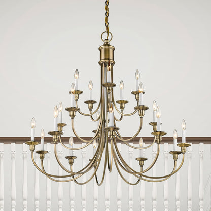 Livex Lighting Cranford 20 Light 3 Tier Chandelier