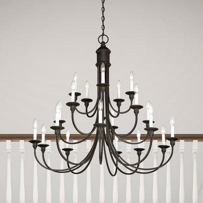 Livex Lighting Cranford 20 Light 3 Tier Chandelier