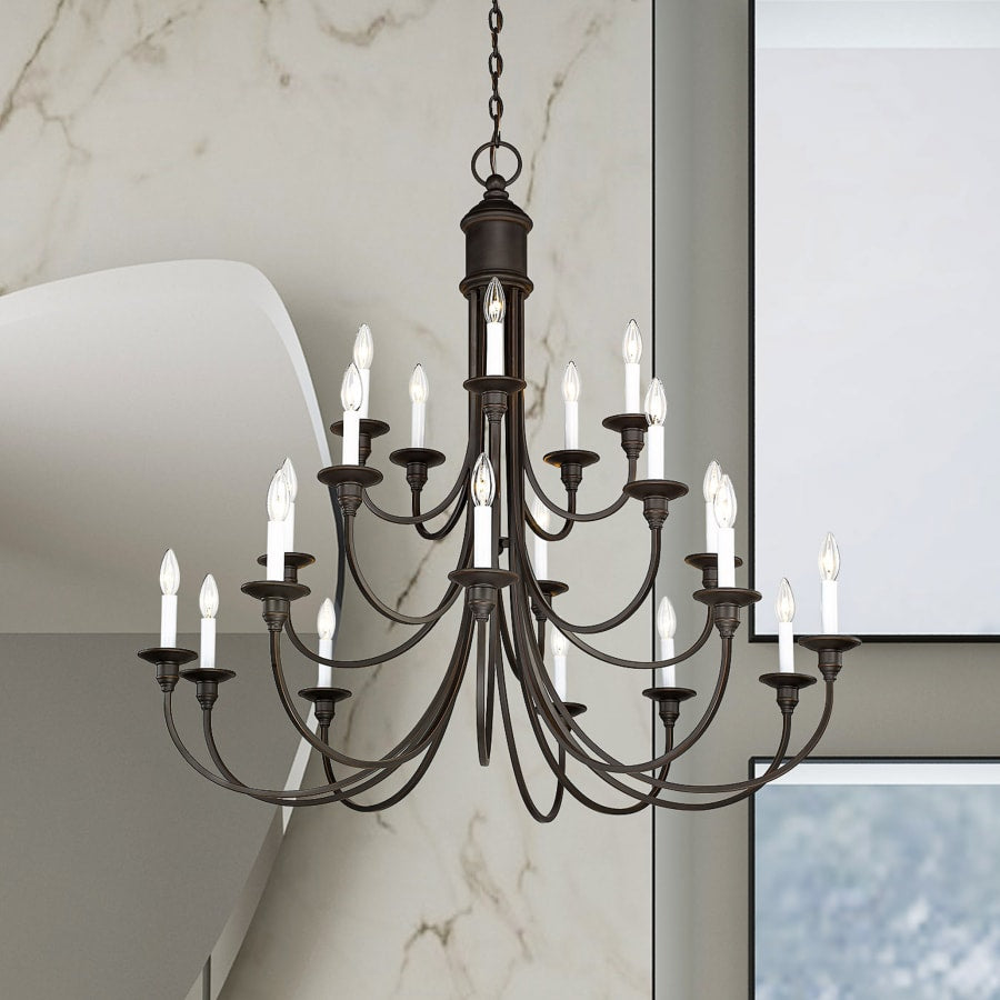 Livex Lighting Cranford 20 Light 3 Tier Chandelier