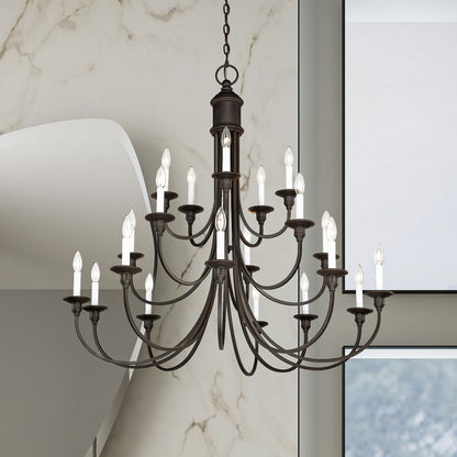 Livex Lighting Cranford 20 Light 3 Tier Chandelier