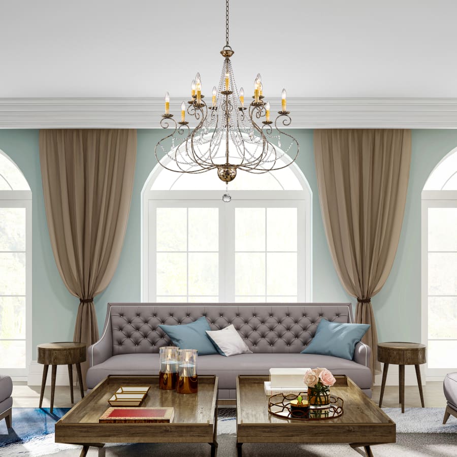 Livex Lighting Isabella 14 Light 2 Tier Chandelier