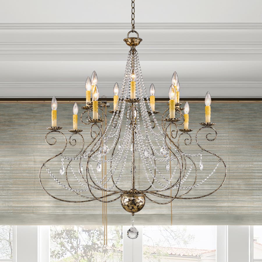 Livex Lighting Isabella 14 Light 2 Tier Chandelier