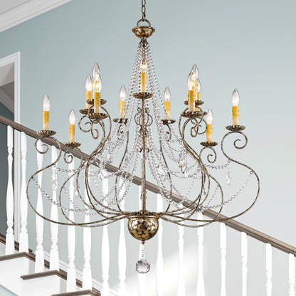Livex Lighting Isabella 14 Light 2 Tier Chandelier