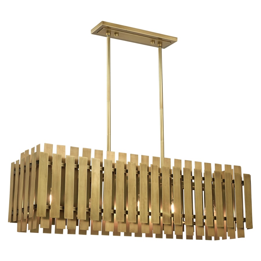 Livex Lighting Greenwich 5 Light 42" Wide Linear Chandelier