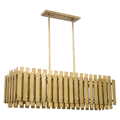 Livex Lighting Greenwich 5 Light 42" Wide Linear Chandelier