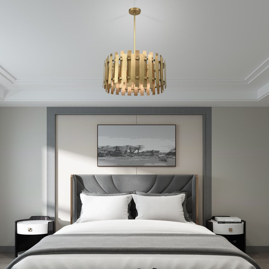 Livex Lighting Greenwich 6 Light 24" Wide Drum Chandelier