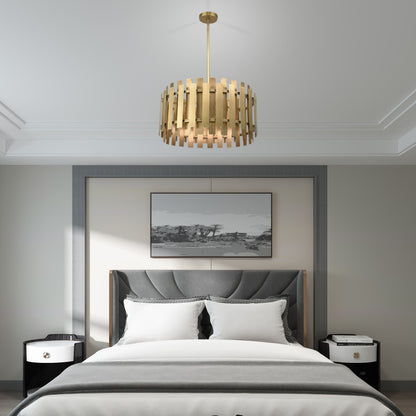 Livex Lighting Greenwich 6 Light 24" Wide Drum Chandelier