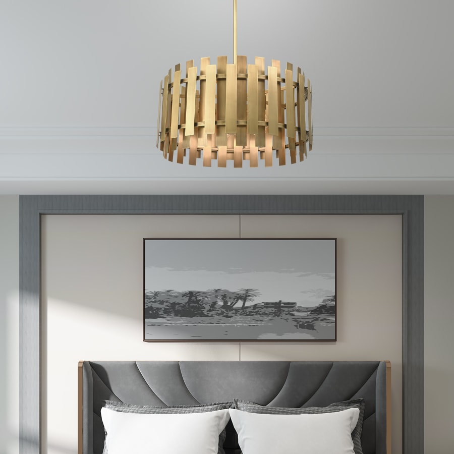 Livex Lighting Greenwich 6 Light 24" Wide Drum Chandelier
