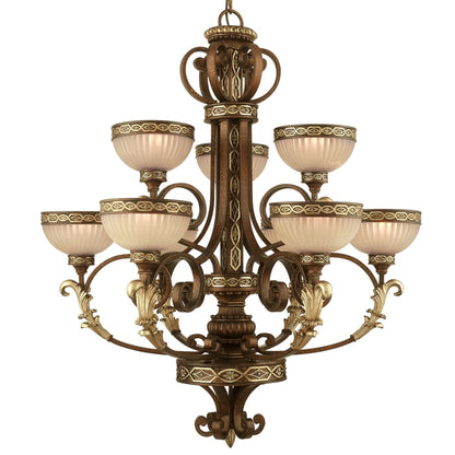 Livex Lighting Seville 9 Light 2 Tier Chandelier