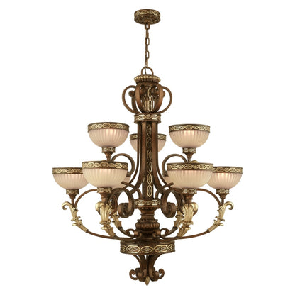 Livex Lighting Seville 9 Light 2 Tier Chandelier