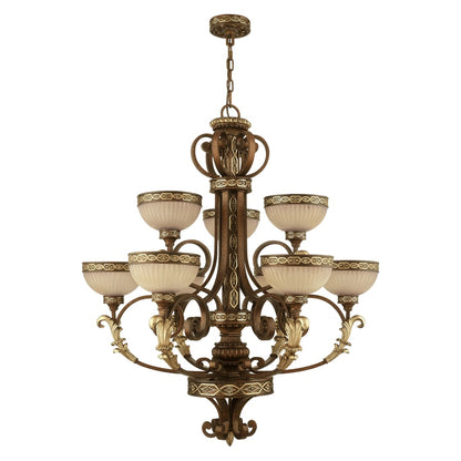 Livex Lighting Seville 9 Light 2 Tier Chandelier