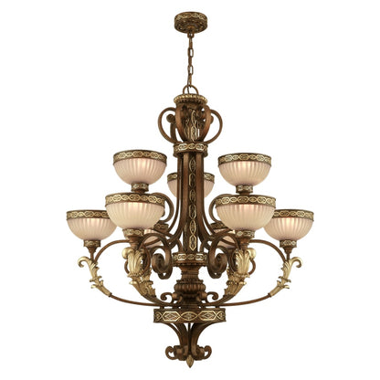 Livex Lighting Seville 9 Light 2 Tier Chandelier