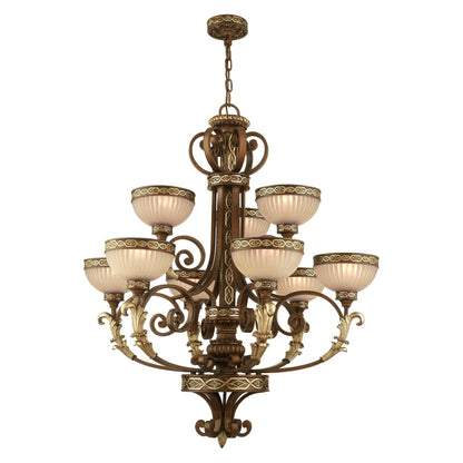 Livex Lighting Seville 9 Light 2 Tier Chandelier