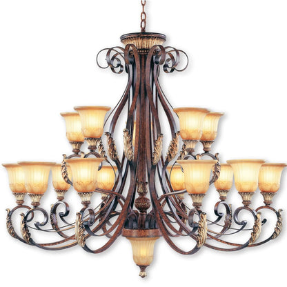 Livex Lighting Villa Verona 15 Light 2 Tier Chandelier