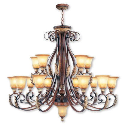 Livex Lighting Villa Verona 15 Light 2 Tier Chandelier