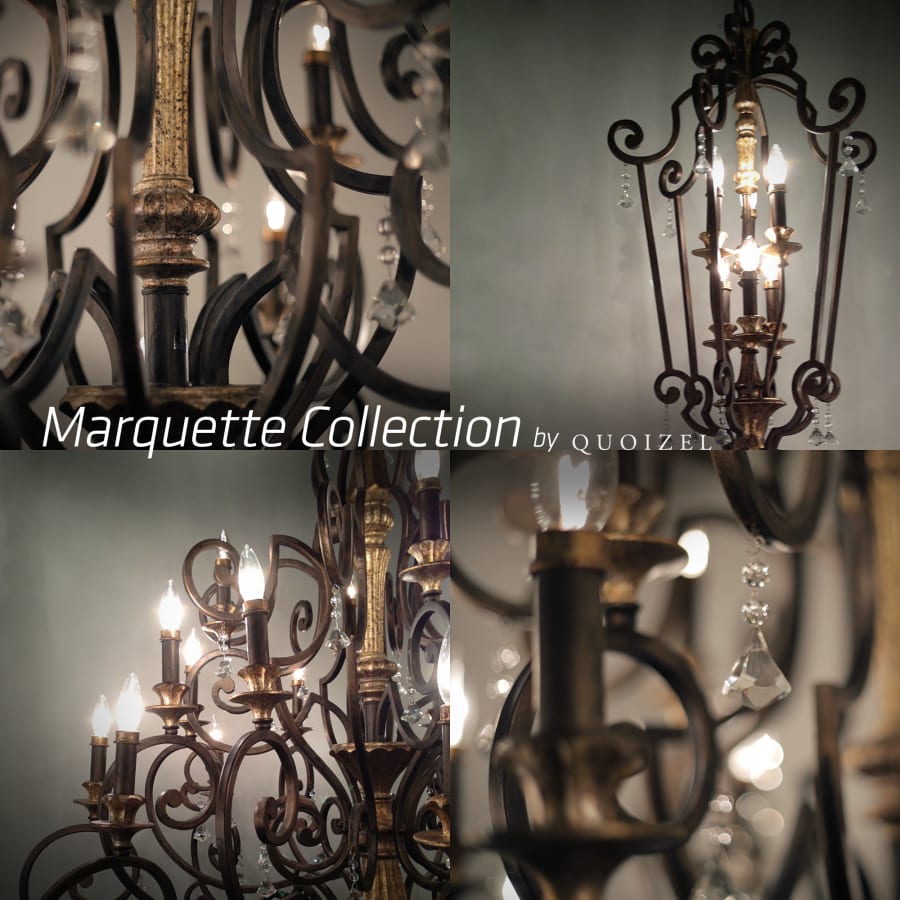 Quoizel Marquette 20 Light 3 Tier 50" Wide Candle Style Chandelier with Crystal Accents