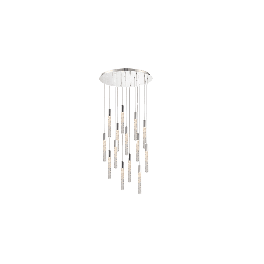 Modern Forms Magic 21 Light 26" Wide LED Multi Light Pendant with Piastra Crystal Shades